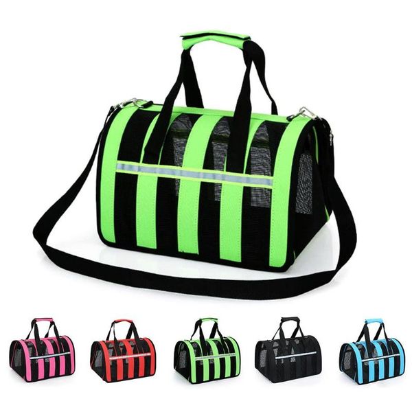 

cat carriers,crates & houses portable dual-use folding breathable mesh pet cat&dog bag for outdoor travel transparent dog