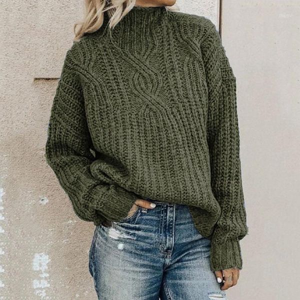 

sweater women's turtleneck twist knit pullover women feamle winter clothes pullovers loose casual knitwear sweaters, White;black