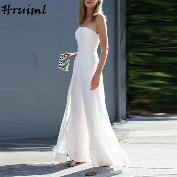 

jumpsuits summer clothes for women white strapless high waist patchwork elegant woman fashion casual ladies 210513, Black;white