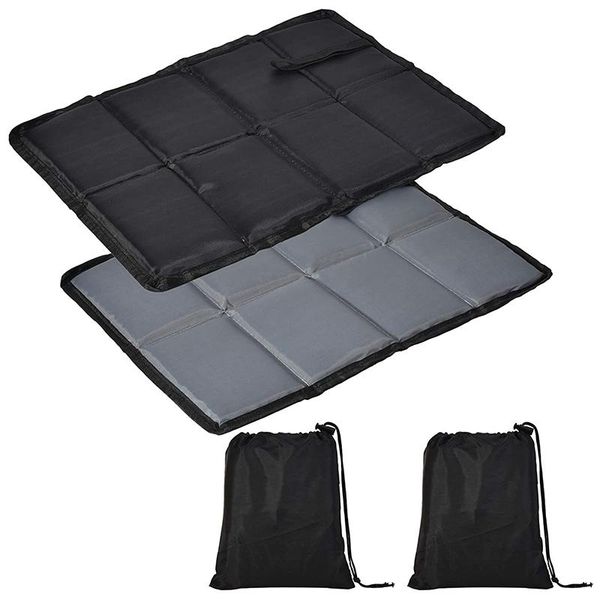 

outdoor pads 2pcs seating cushions,portable folding waterproof seat pad,with storage bag,for playground camping hiking picnic
