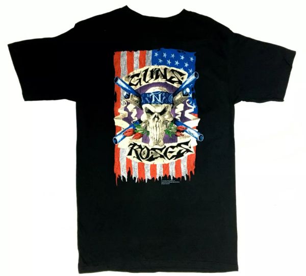 

guns n' roses skull flag t-shirt new licensed & official, White;black