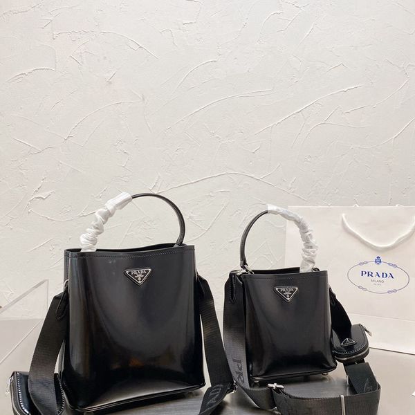 

new lacquer triangle bucket bag in early autumn 2021 crossbody bag ysj