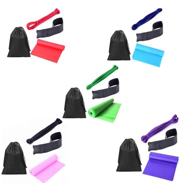 

pcs yoga fitness resistance ring pull band rope set skid plate elastic u2jb bands