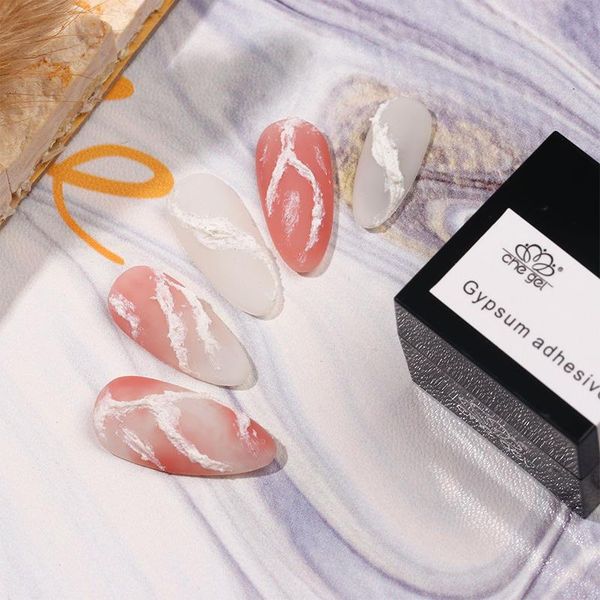 

nail gel 3d art cream glue carving plasticine uv varnish diy polish, Red;pink