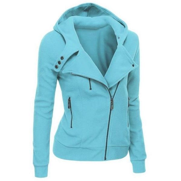 

running jackets 2021 zipper warm fashion hoodies women long sleeve hoody jumper overcoat outwear female sweatshirts, Black;red