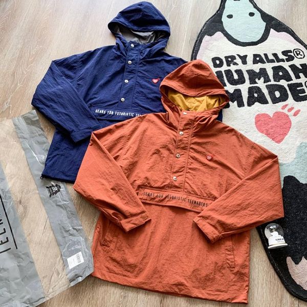 

men's trench coats human made jackets nylon techwear coat men clothing gothic punk hip hop harajuku windbreaker cloak japanese streetwe, Tan;black