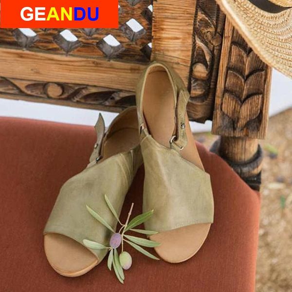 

women shoes soft genuine leather fashion sandal female flat sandals casual summer beach buckle, Black