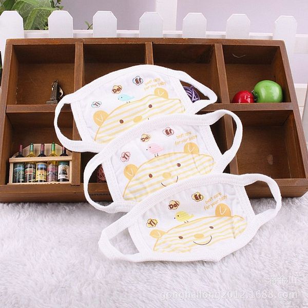 

2 mask: sets children's of edel 1916 cotton gauze cartoon printed mask baby products