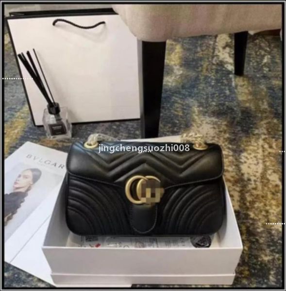 

a8 gglvlouisvutton yslvitton designer marmont handbags women leather chain shoulder bags luxury messengera if p or, Red;black