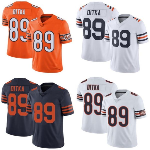 

chicago bears men #89 mike ditka women youth alternate classic retired vapor untouchable limited jersey, Black;red