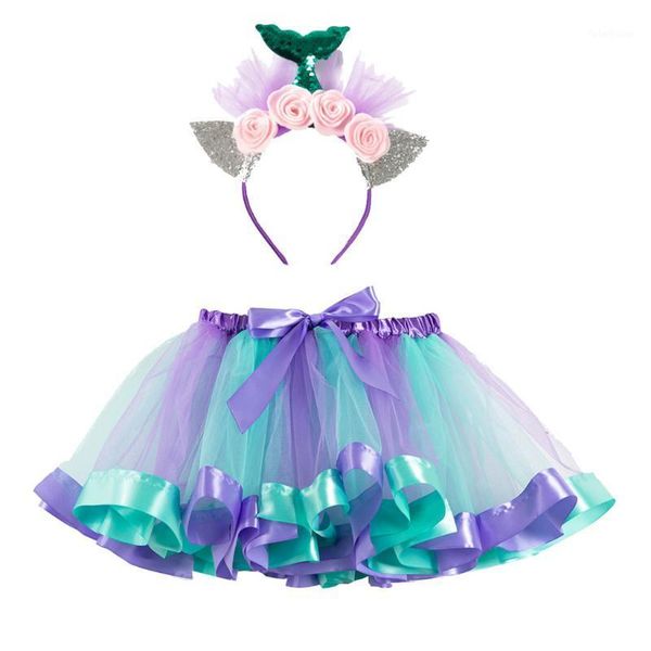 

skirts arloneet todder kids girls ballet tutu princess girl dance wear costume party skirt mesh +headband set j06071, Blue
