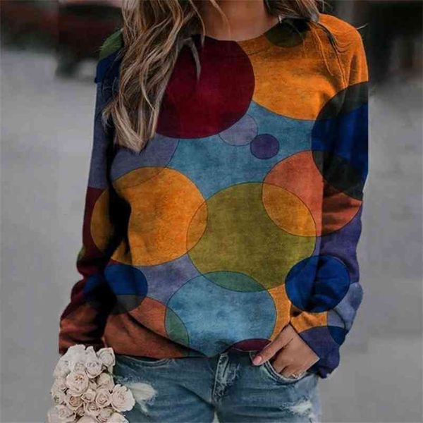 

camisetas mujer spring autumn polka dot printed half zipper loose women long sleeved t shirts fashion casaul pullovers 210401, White
