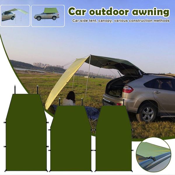 

car side awning shade wall sunshade screen complete kits camping trailer canopy for suv beach outdoor