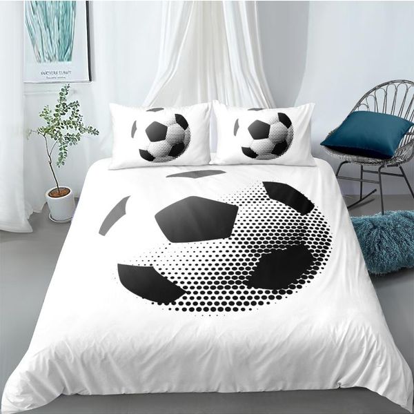 

bedding sets 3d football set soccer duvet cover pillowcase comforter twin full  king size home textile bedroom decoration 3pcs