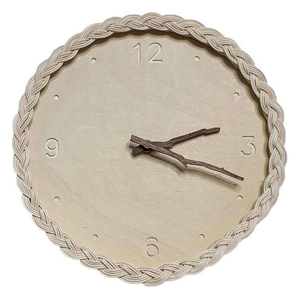 

wall clocks 11 inches silent non-ticking quartz clock 3d wood kitchen for home office classroom school living room c7ac