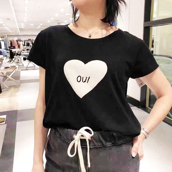 

women's t-shirt white love letter graphic neutral tee women summer o neck short sleeve t shirt casual clothes black cotton 202