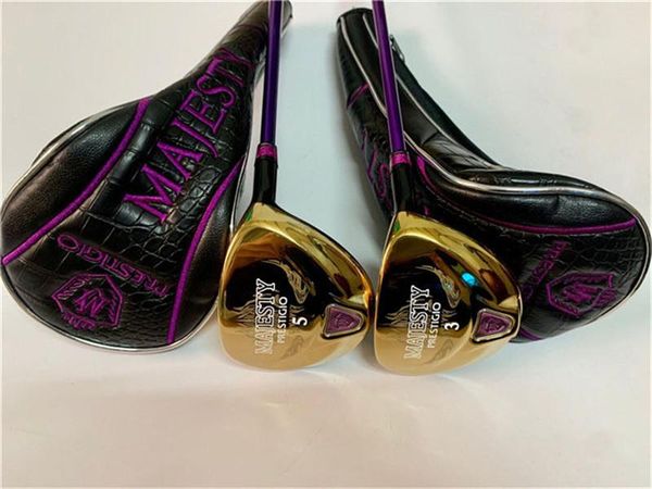 

ated majesty prestigio9 fairway woods women golf clubs #3/#5 graphite shaft with head cover complete set of