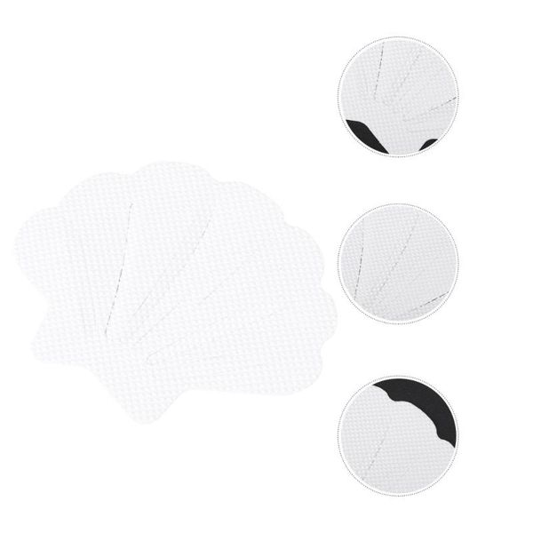 

bath mats 12pcs bathroom anti-slip stickers sea shell shape bathing safety floor decals (white)
