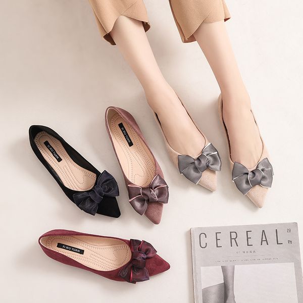 

dress shoes lace bowknot flats women ballet ladies slip on moccasins shallow pointed toe fold loafers roll-up ballerina zapatos mujer glli, Black