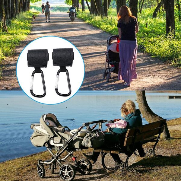 

stroller parts & accessories 2pcs hooks hanger baby diaper bags mom purse multi-purpose organizer clip shopping cart hook