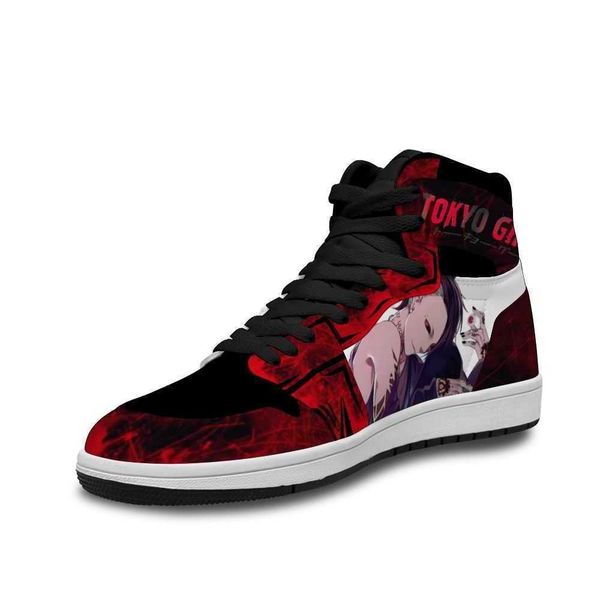 

2021 tokyo ghoul leather basketball shoes ins for men's soft low casual shoes