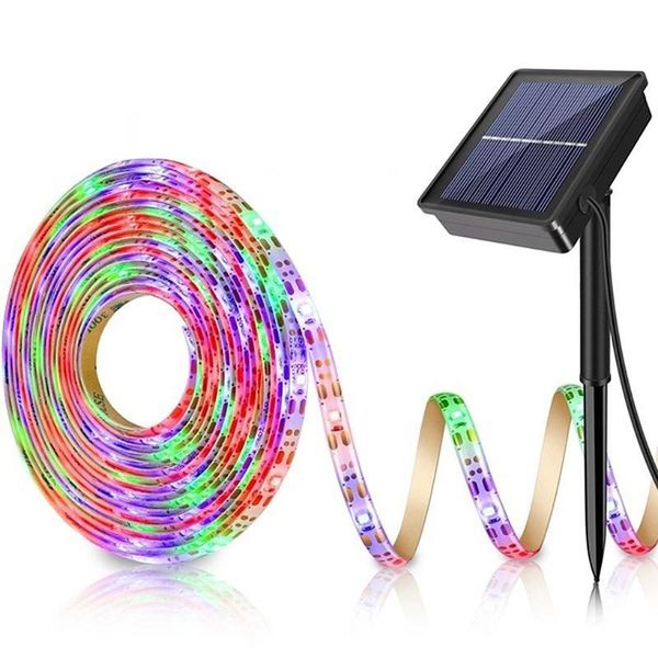 

strips home garden string light decor 5m solar powered strip lamp waterproof led garland for outdoor decoration