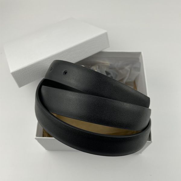 

2021 high-quality cowhide belt box women's denim casual fashion classic all-match smooth buckle, Black;brown