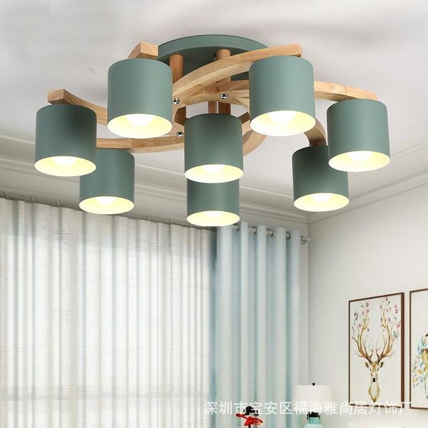 

ceiling lights nordic led panel light luzes de teto living room bedroom fans e27 lamps