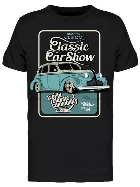 

Show Classic Car Men's Tee -Image by Shutterstock, White;black