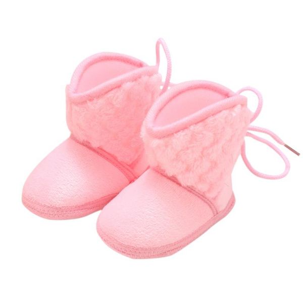 

born soft soled baby warm shoes anti-slip boots booties girl boy kids solid fringe for 0-18 months first walkers