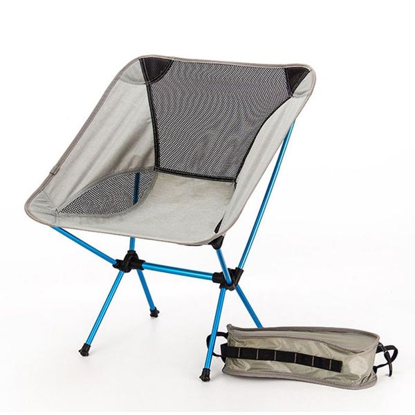 

portable seat lightweight fishing chair gray camping stool folding outdoor furniture garden al ultra light chairs camp