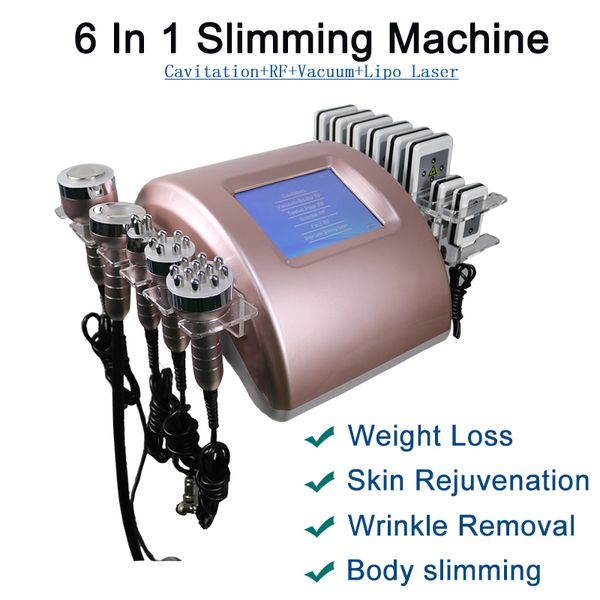 40kHz Cavitação RF Slimming Machine Face Face Body Massagem gorda Slim Massagem multifuncional Uso doméstico