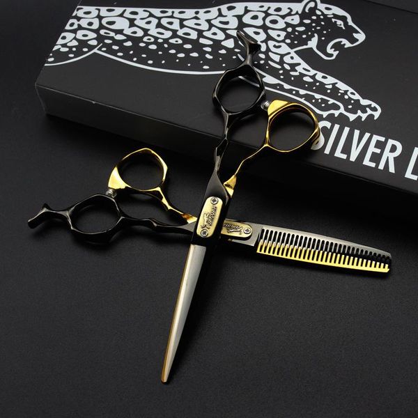 

hair scissors professional 6 inch salon hairdressing cutting thinning set barber shears