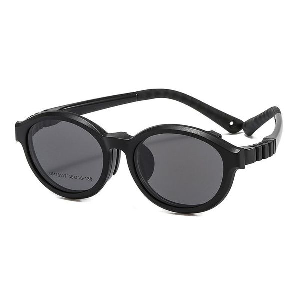 

sunglasses doisyer children's detachable sleeve mirror multi-purpose polarizing with anti-blue light lens, White;black