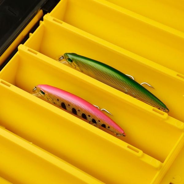 

fishing accessories double sided high strength tackle box 12 14 compartments lure hook boxes storage
