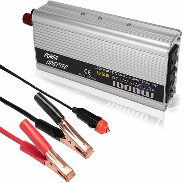 

kaids full power 1500w car power inverter dc 12vto 220v ac cars inverters usb ports charger adapter plug converter with switch