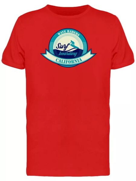 

california surf label men's tee -image by shutterstock, White;black