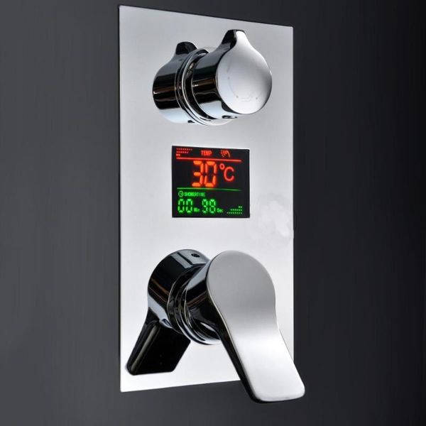 

shower faucet digital inwall mixing valve mixer tap with lcd screen bathroom sets