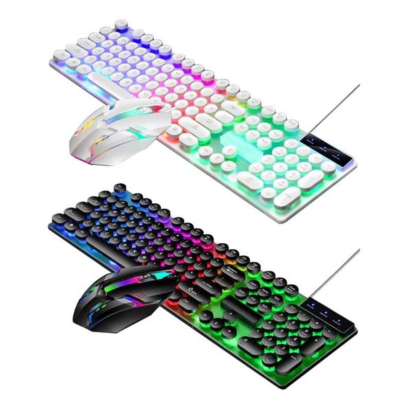 

steampunk gaming mechanical keyboard metal panel round retro keycap backlit keyboards