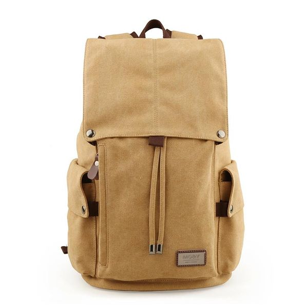 

backpack tanghao vintage canvas casual college bag hiking 15.6-inch lapbusiness rucksack