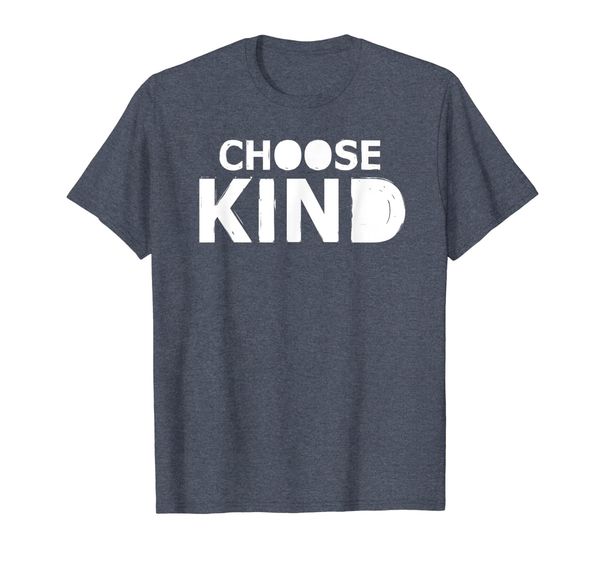 

choose kind anti-bullying message t shirt, White;black