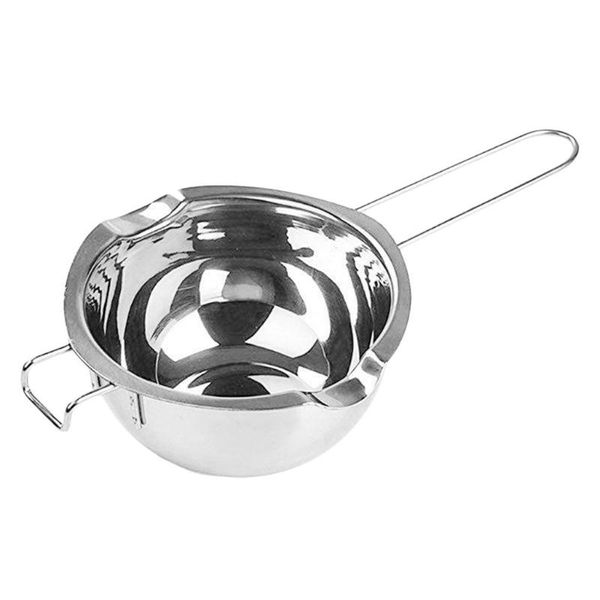

bowls stainless steel bowl chocolate butter meltin-pot pan kitchen milk double boiler melting-pot