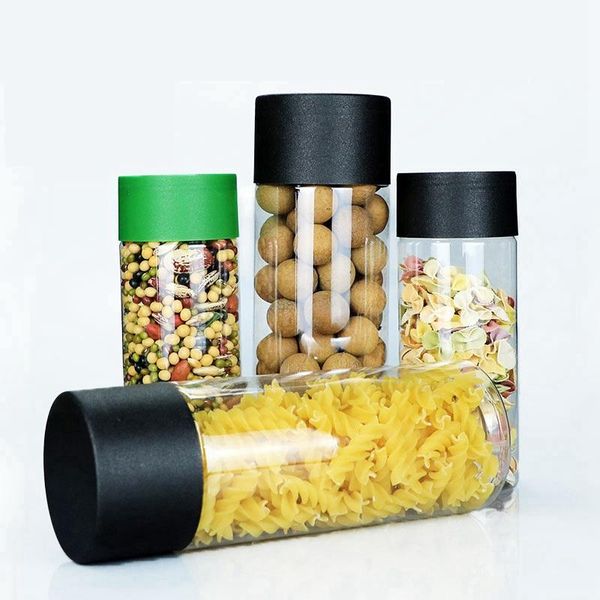 

pcs empty transparent plastic packing bottles honey dried candy sample packaging containers storage & jars
