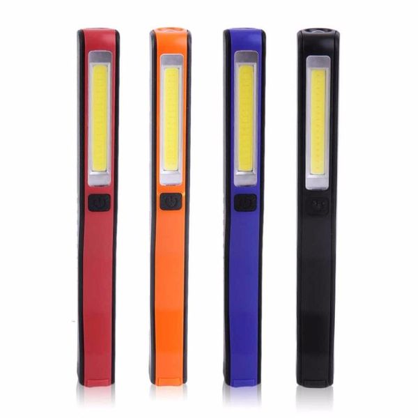 

super bright cob led pocket pen rechargeable light with clip bike lights