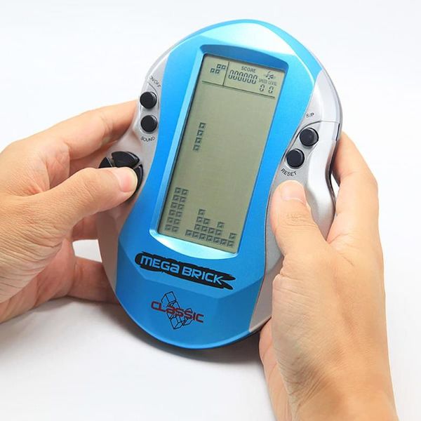 

portable game players handheld retro block brick console 3 inch classic 8 bit lcd boy hand video gaming consoles play for children