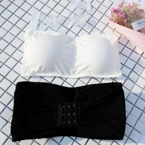 

bras strapless bra stretch chest tube prevent wrap cushion underwear women's, Red;black