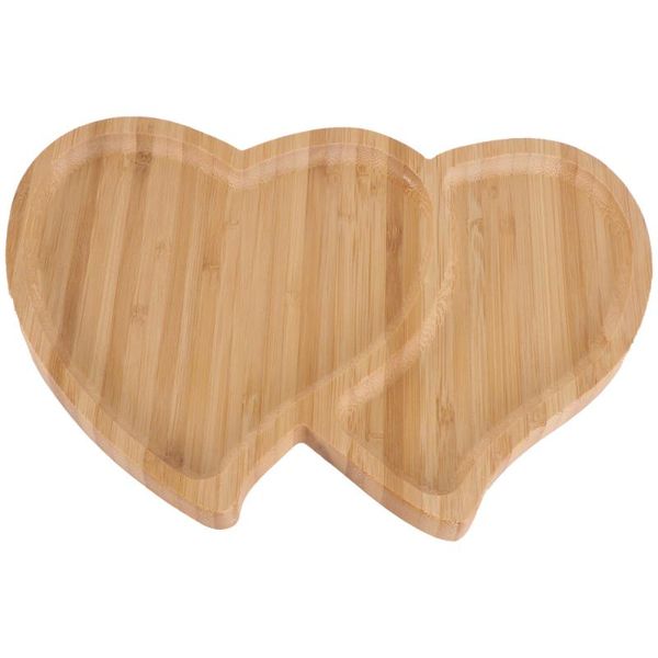 

1pc bamboo tray serving household candy storage plate (wood color) dishes & plates