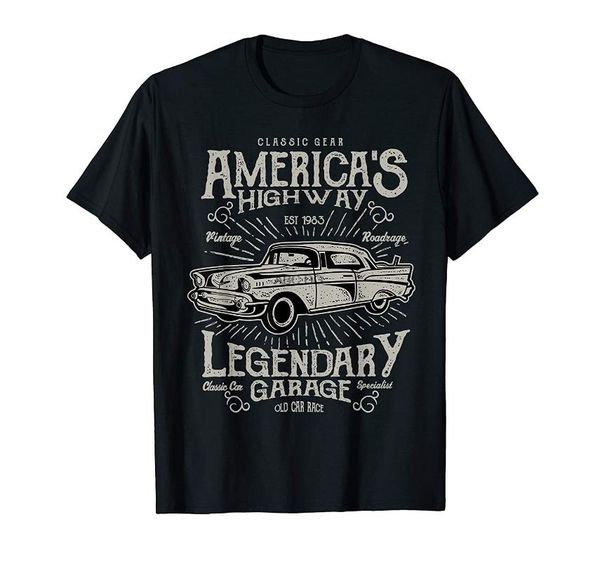 

men's t-shirts camiseta de coche vintage (1), White;black
