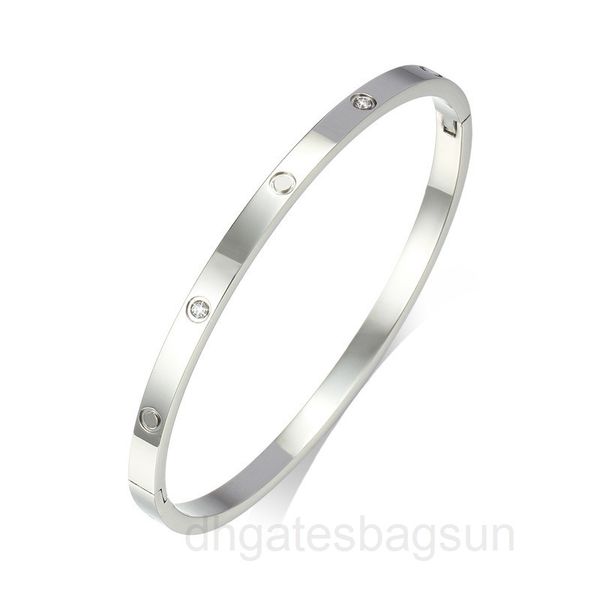 

bracelet titanium steel bracelet women card home narrow version five generation stainless fashion popular net red trend, Black