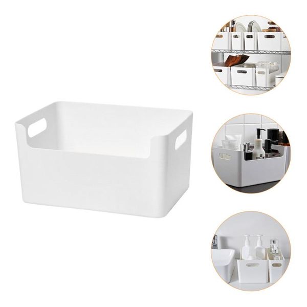 

storage baskets 1pc deskbox sundries basket bathroom (white)